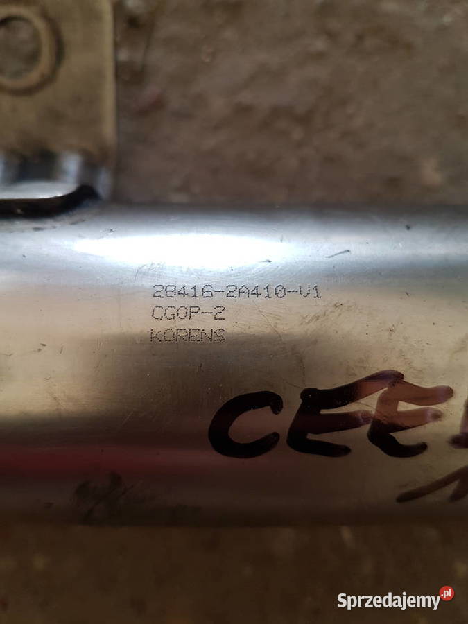 KIA CEED 16 CRDI CHLODNICA EGR SPALIN 284162A410 Silniki i osprzęt Turek