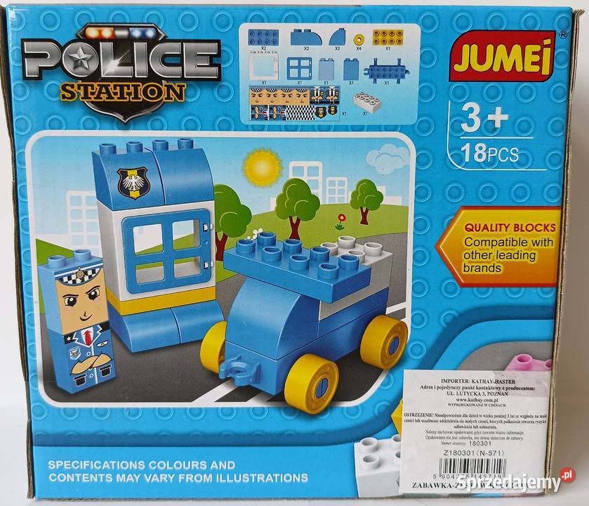 Zestaw klocków Policja Posterunek radiowóz 18 Gdynia