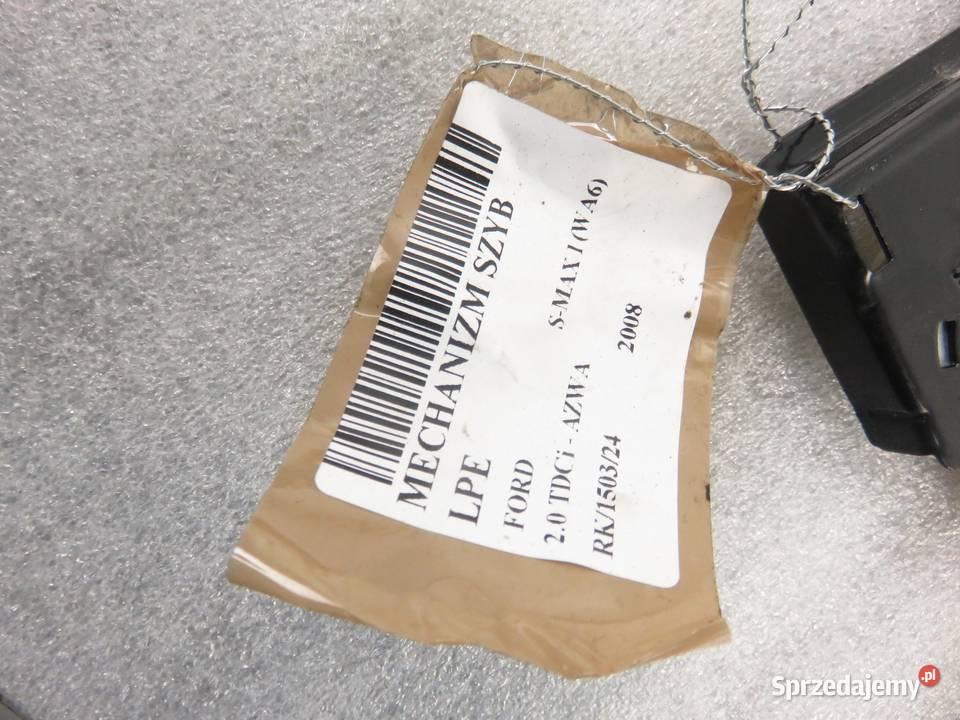 PODNOŚNIK SZYBY LEWY PRZEDNI FORD S I 0130822237 osobowe małopolskie