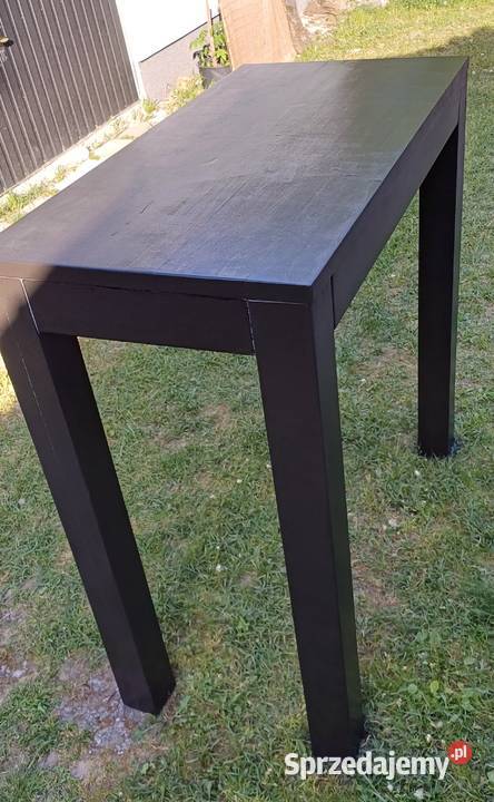 Stół barowy drewniany czarny bufet bar Łomianki