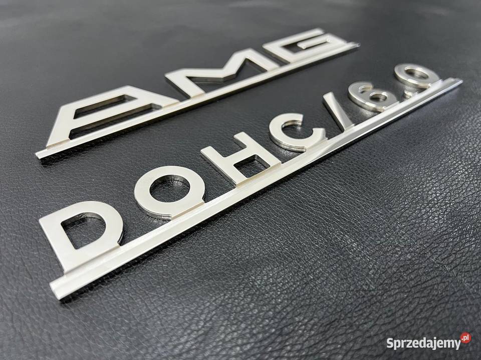 Zestaw emblematow AMG DOHC 60 Mercedes W126 R107 Chełm