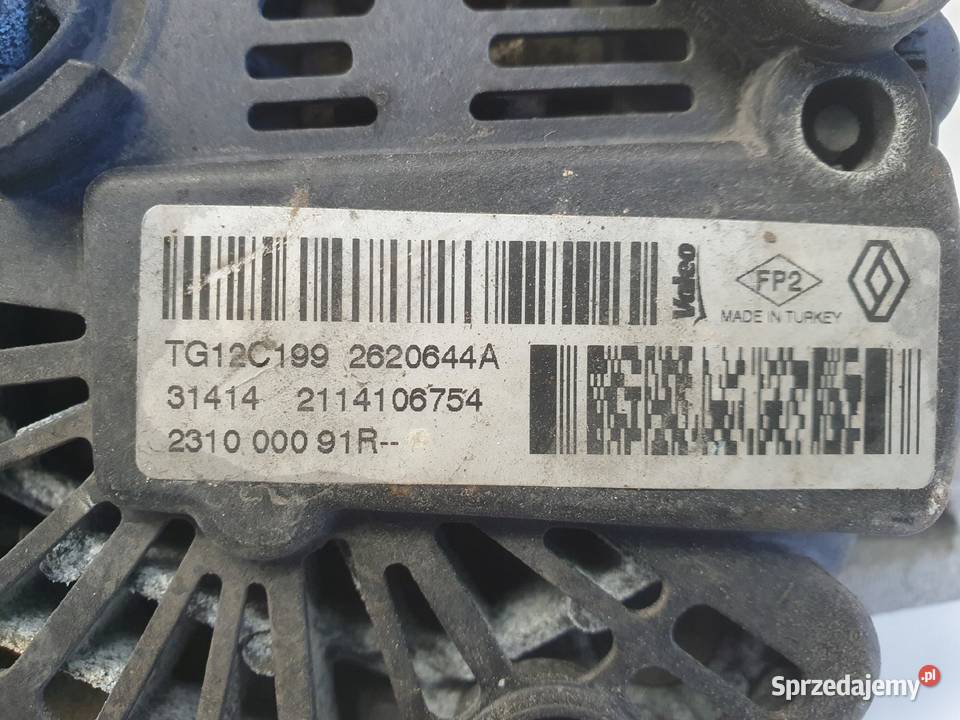 ALTERNATOR Dacia Duster I 12 TCe 231000091R Chełm
