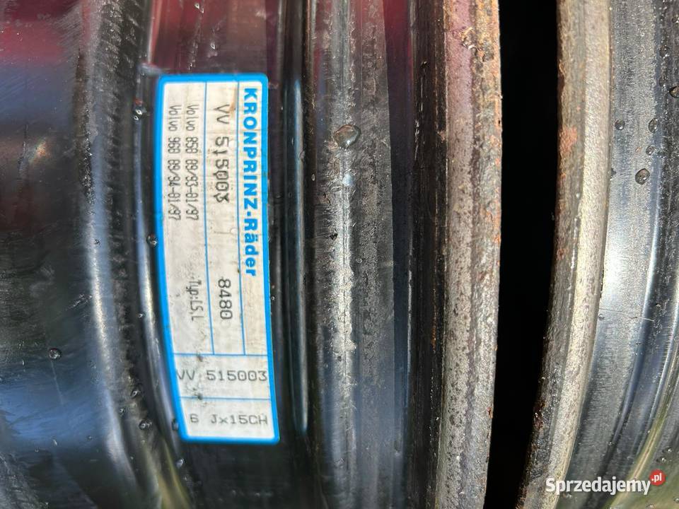 Felgi stalowe Volvo 65Jx15 ET43 5X108 Średnica 15" Milanówek