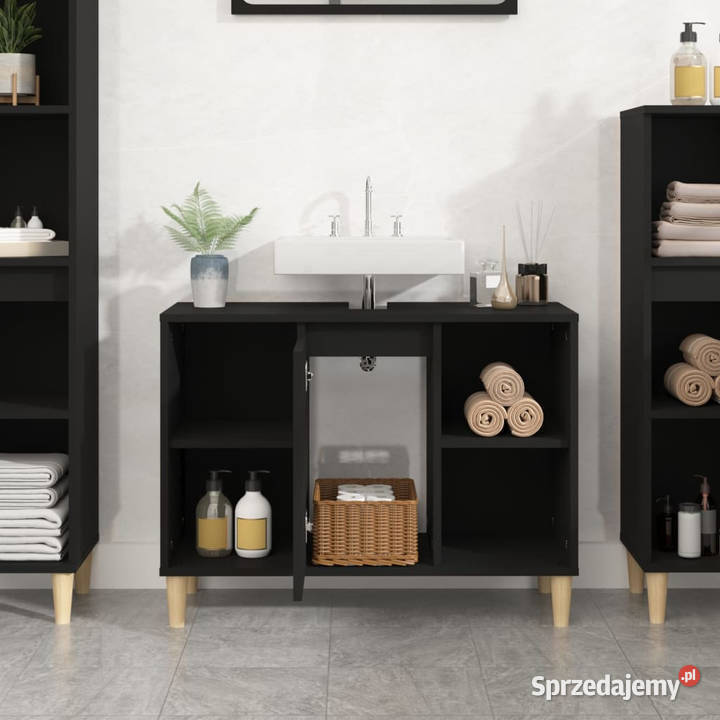 Szafka pod umywalkę czarna 80x33x60 WM821285 Warszawa sprzedam