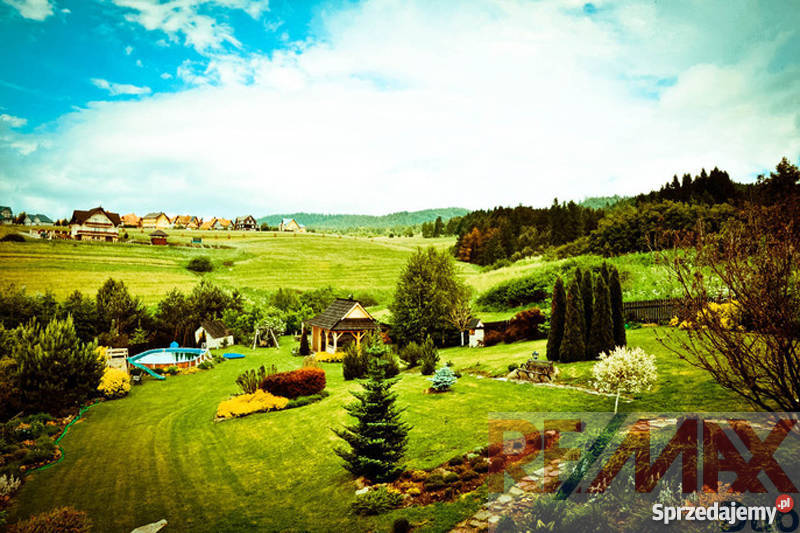 Piękny dom z bali Jeziorem Czorsztyńskim małopolskie Mizerna sprzedam