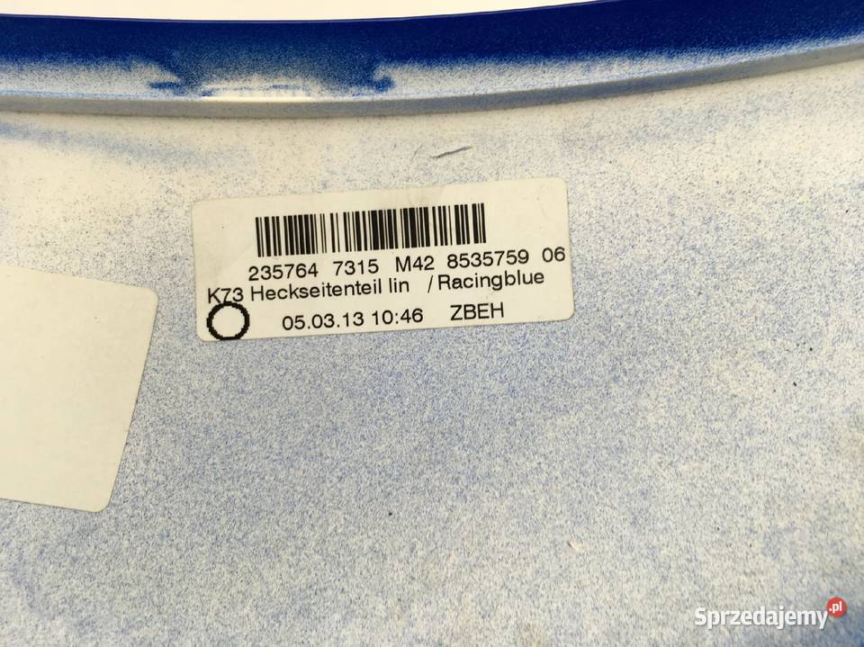 BMW F 800 R K73 Owiewka Tył Ogon Zadupek Plastik Łobżenica