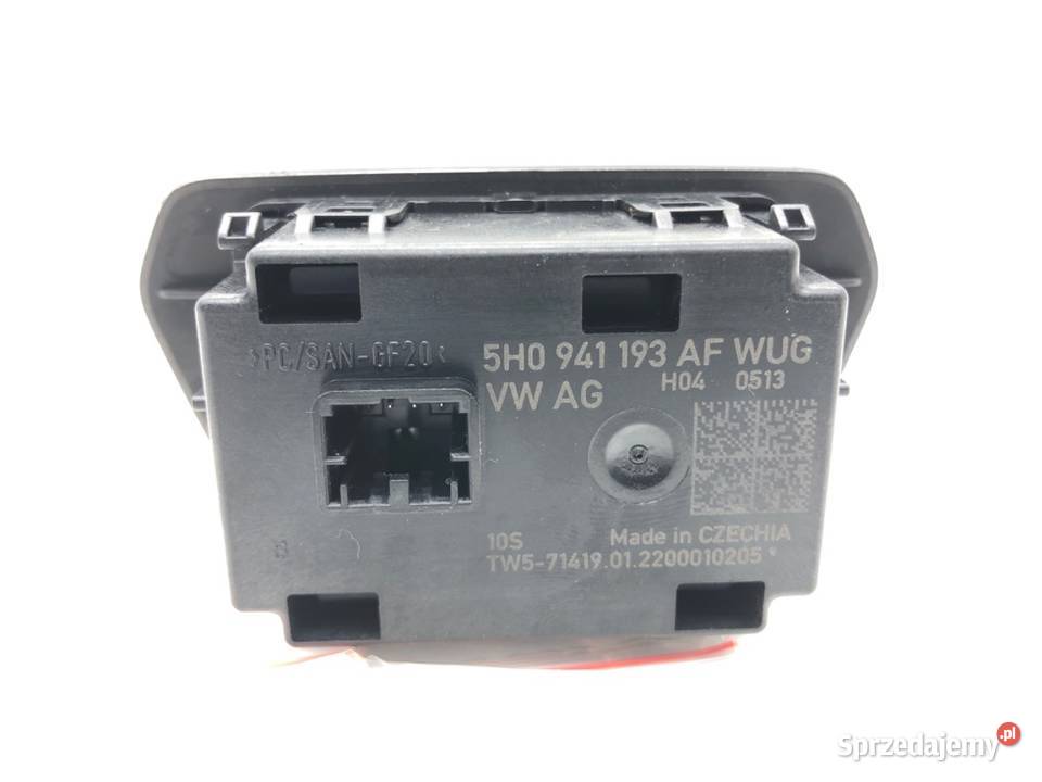 WŁĄCZNIK ŚWIATEŁ VW CADDY V 5H0941193AF PRZYCISK Włączniki, sterowniki