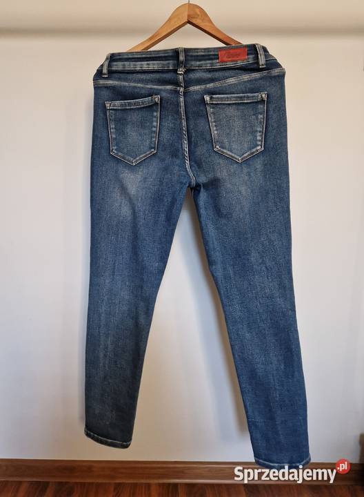 Jeansy Damskie Niebieskie Skinny 40 Spodnie Kraków
