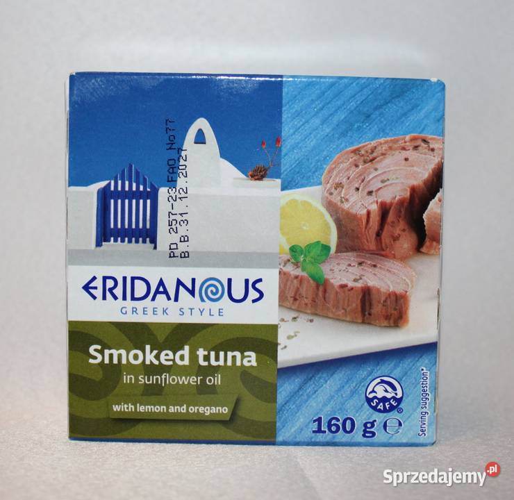 Eridanous tuńczyk wędzony z cytryną i oregano w Stare Miasto