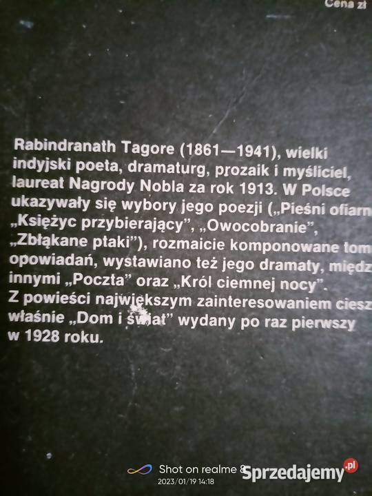 Tagore książki prezenty unikat okazy Księgarnia Proza i poezja mazowieckie