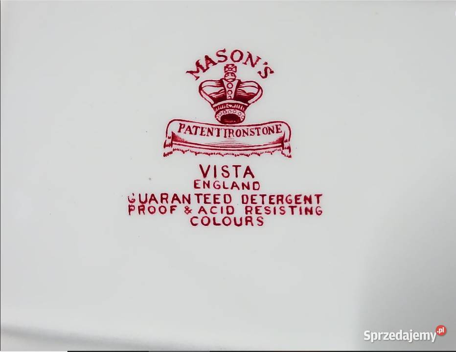 Zestaw porcelany Masons Vista Angielska ceramika Biłgoraj