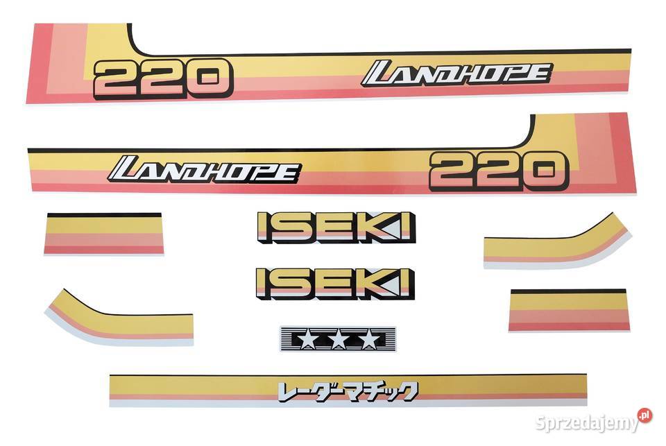 Naklejki Iseki TU220 Landhope Tajęcina sprzedam
