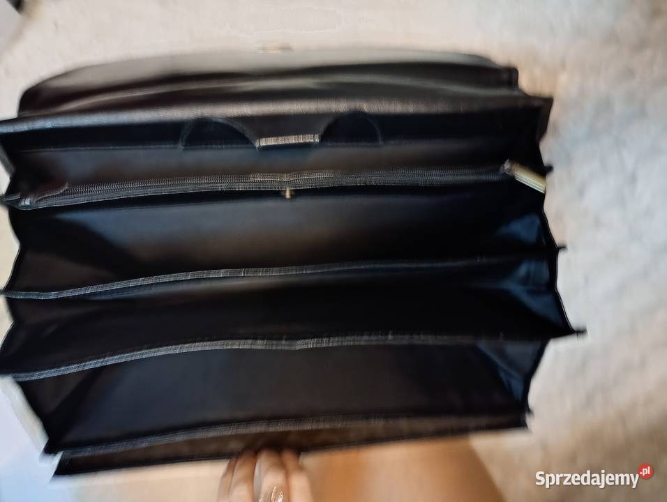 Real Leather Skórzana teczka adwokacka aktówka Dla kobiet Torby i torebki Kraków sprzedam