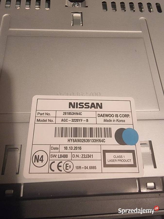 Oryginalne radio samochodowe Nissan Micra K13 z Gliwice