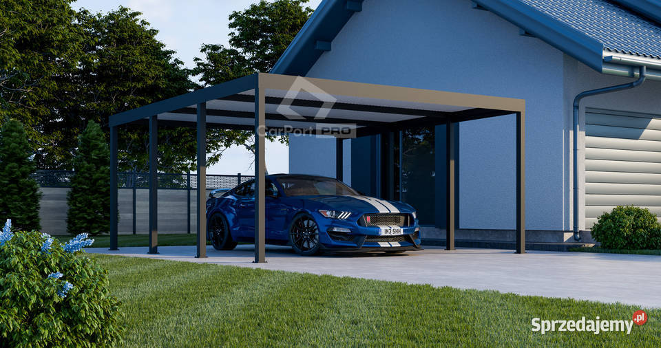 CarPort PREMIUM Wiata samochodowa 5x5 Antracyt 440zł/m2 Sprzedaż Krosno