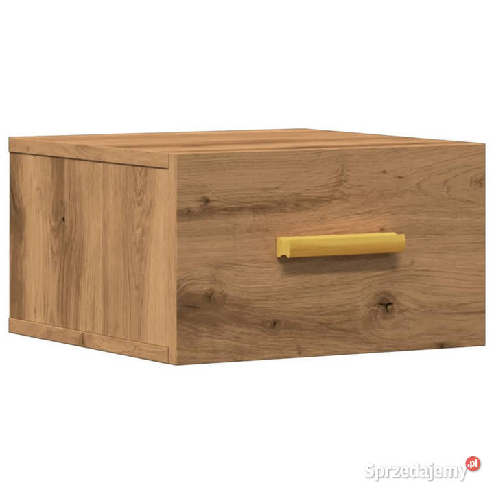 Wisząca szafka nocna dąb artisan 35x35x20