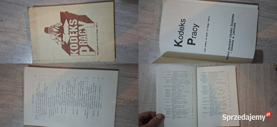 Kodeks pracy 1991 unikat wyd doradczoszkoleniowe Łęczyca