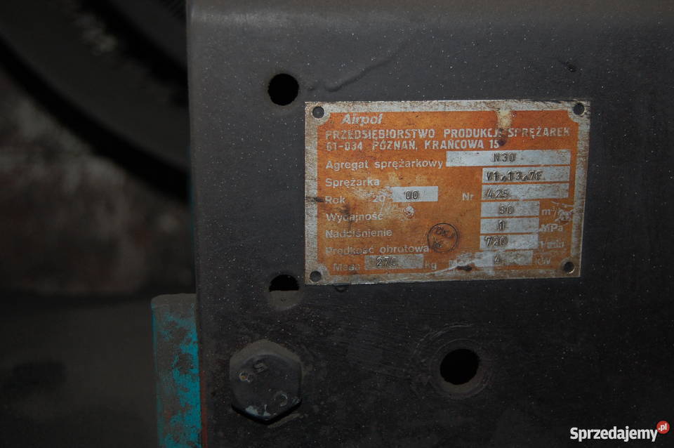 Agregat sprężarkowy N30 ISO900 Airpol mazowieckie Ciechanów