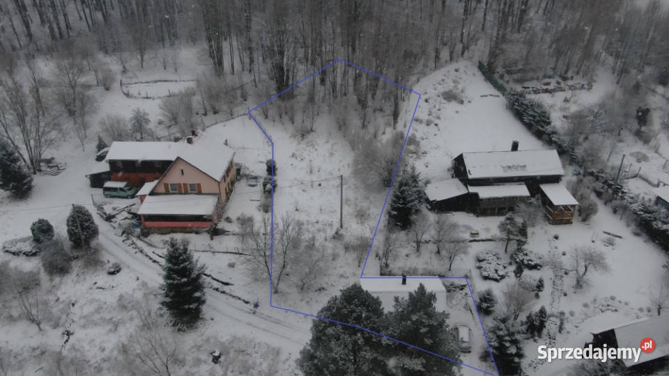 Działka 13 z domem jednorodzinnym do remontu utwardzona Nowa Bystrzyca