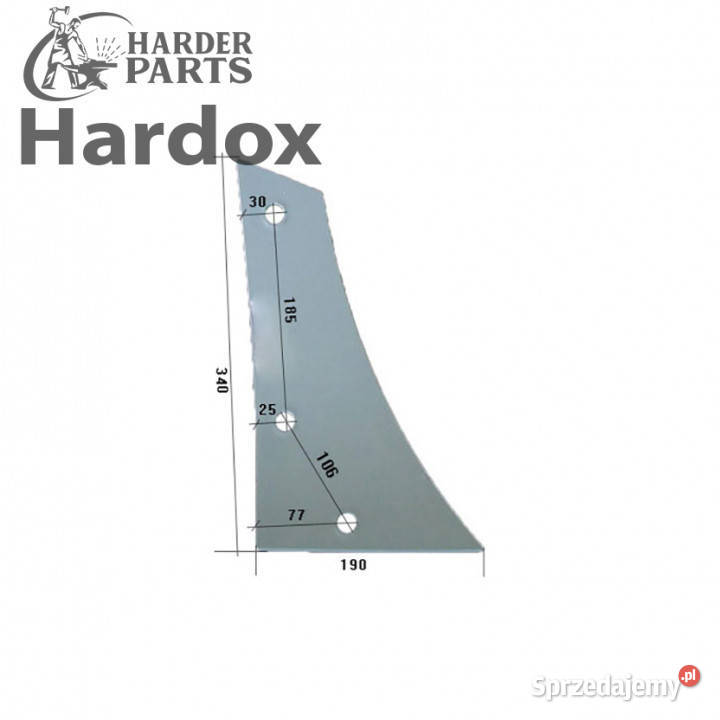Pierś HARDOX 959407P 1416 części do pługa KRONE Suwałki