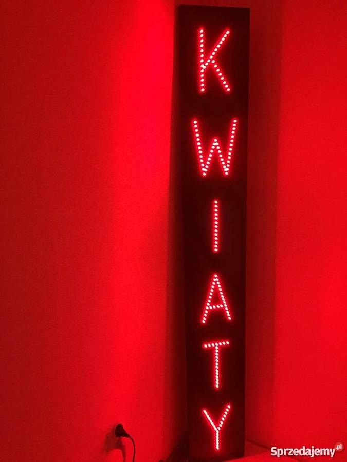 KWIACIARNIA diodowa reklama 120x25 NOWA mazowieckie Pomiechówek