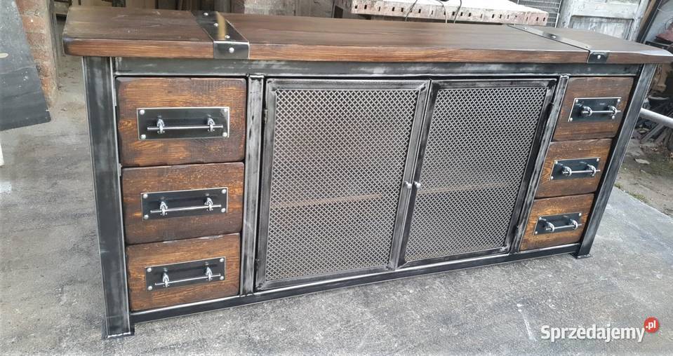 Industrialna komoda TV szafka loft