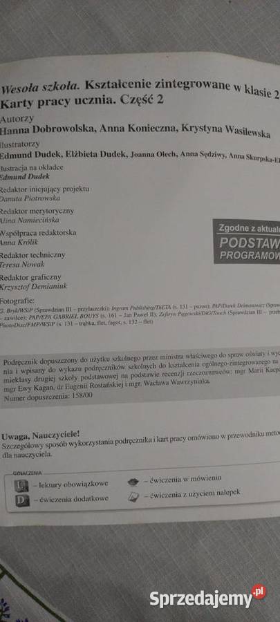 Wesoła szkoła Karty pracy ucznia KL2 Część 2 Ksz