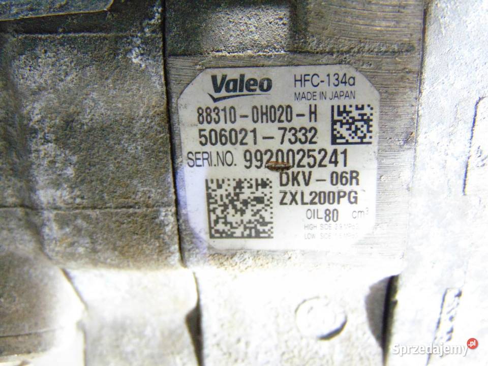 SPRĘŻARKA KLIMATYZACJI PEUGEOT 107 14 HDI wielkopolskie