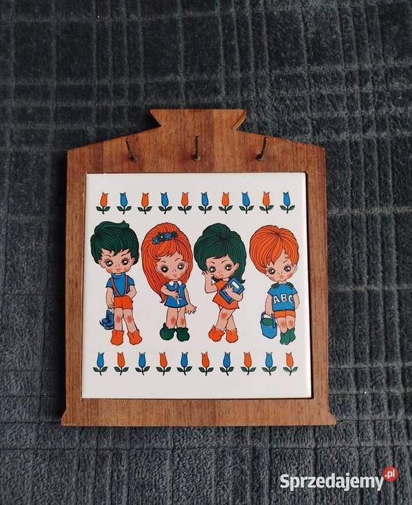 Wieszaki vintage w stylu holenderskim łata 70 XX Opole
