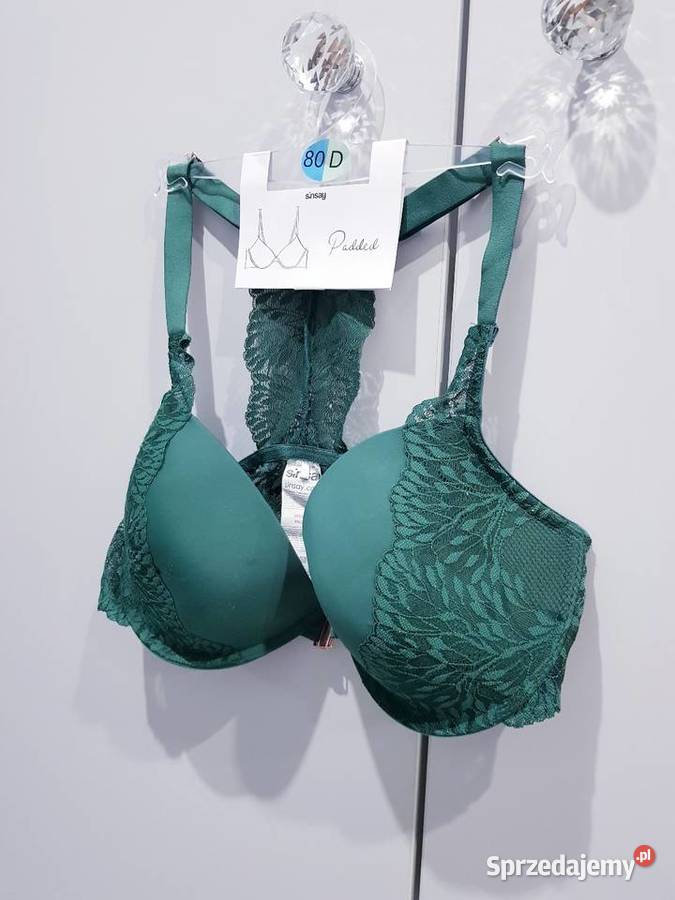 Damski usztywniany biustonosz z koronkowym tyłem Dąbrowa Górnicza