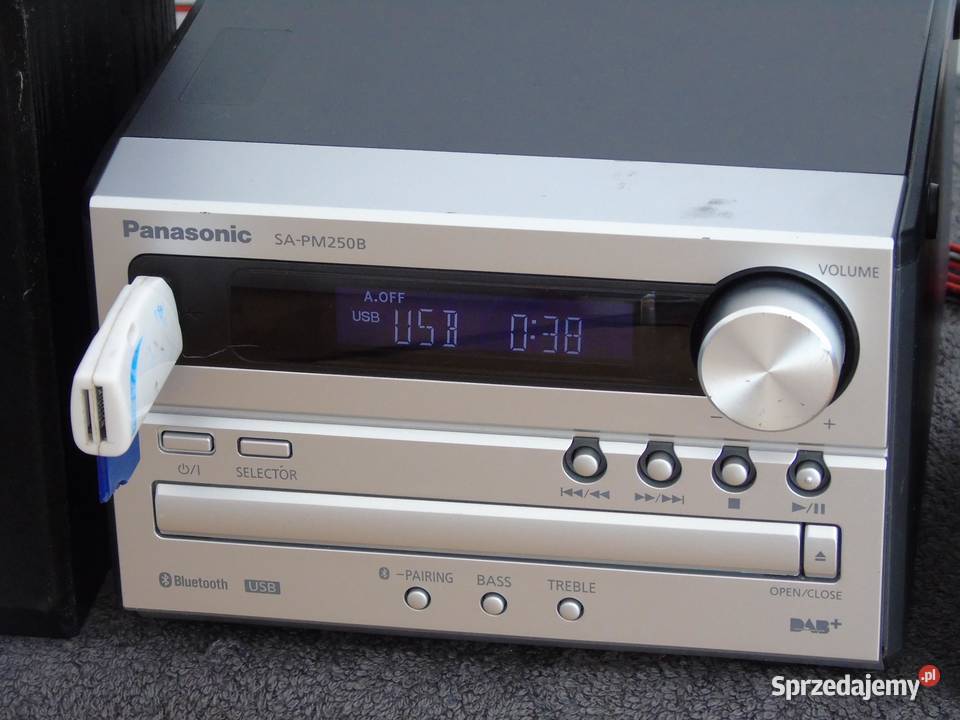 Wieża Panasonic SAPM250 USB mp3 kolumny WYSYŁKA Jasło