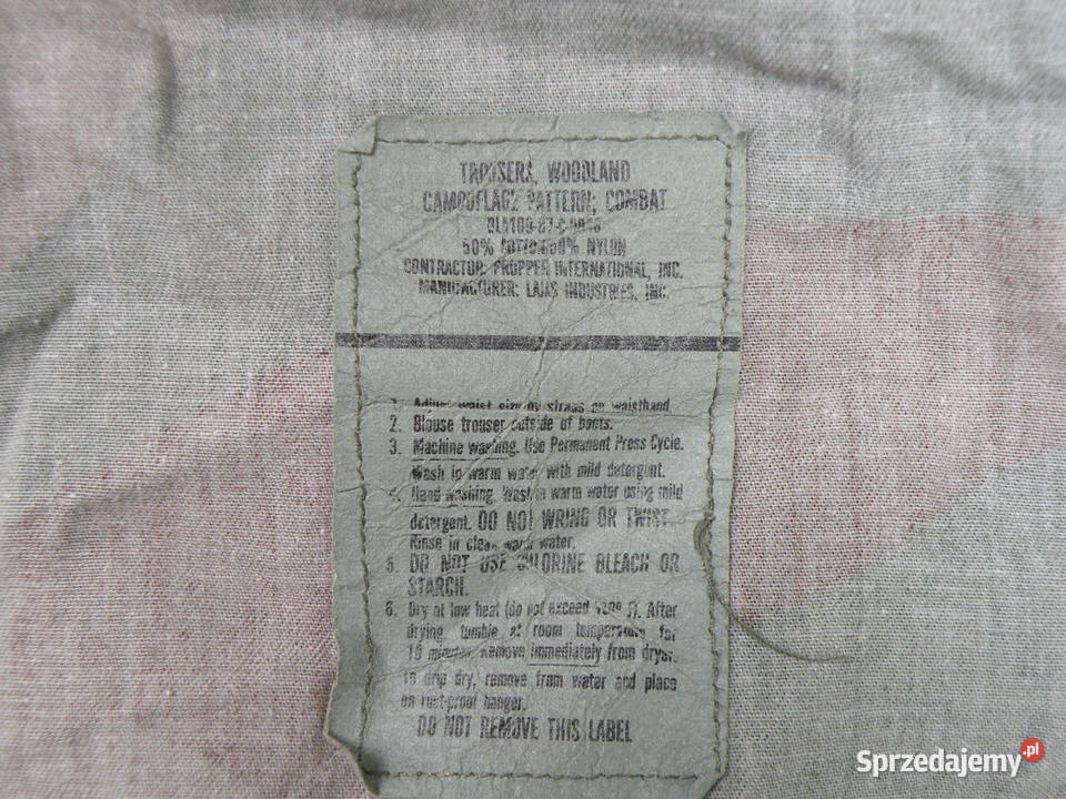 Spodnie BDU woodland large long NYCO 87r dolnośląskie Wrocław