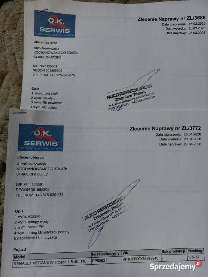 Renault Megane 15 dCi Krzewina