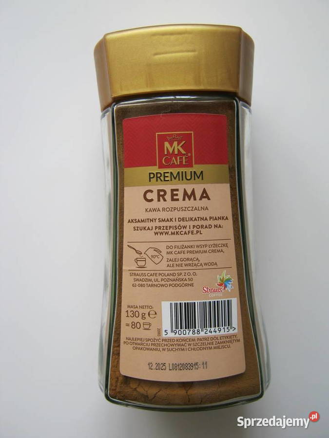 Kawa rozpuszczalną MK Cafe Premium Crema
