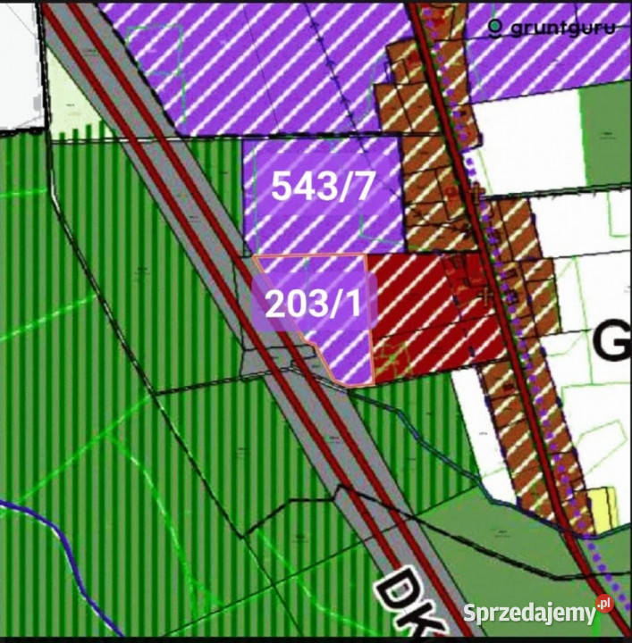 Dzialka inwestycyjna S3 3 Węzeł Myślibórz Grunt
