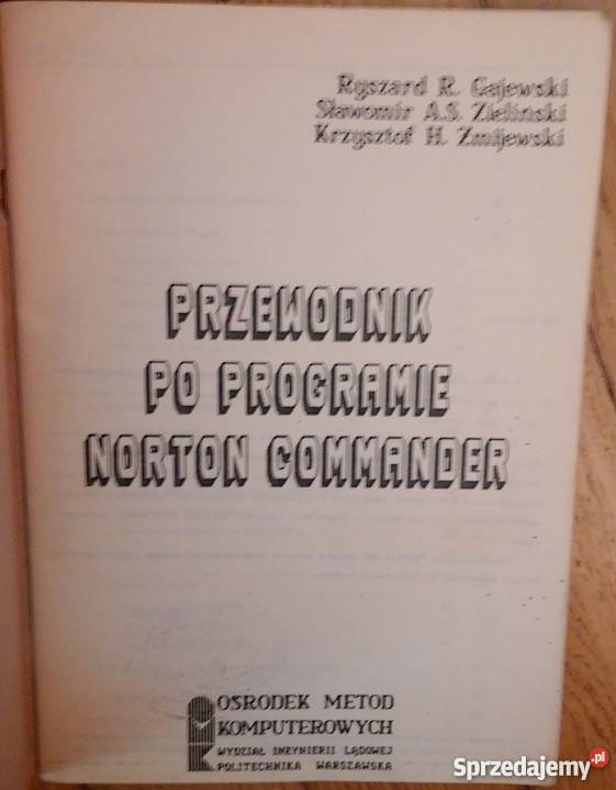 PRZEWODNIK PROGRAMIE NORTON COMMANDER Katowice sprzedam