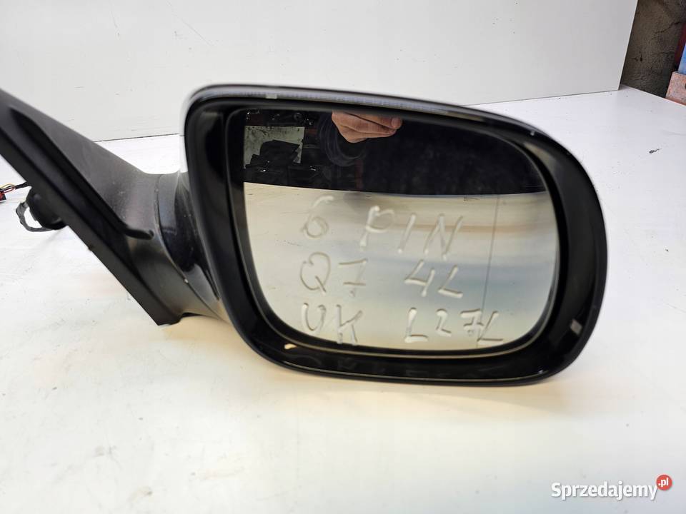LUSTERKO ZEWNĘTRZNE PRAWE AUDI Q7 4L LZ7L 6PIN Przystajń