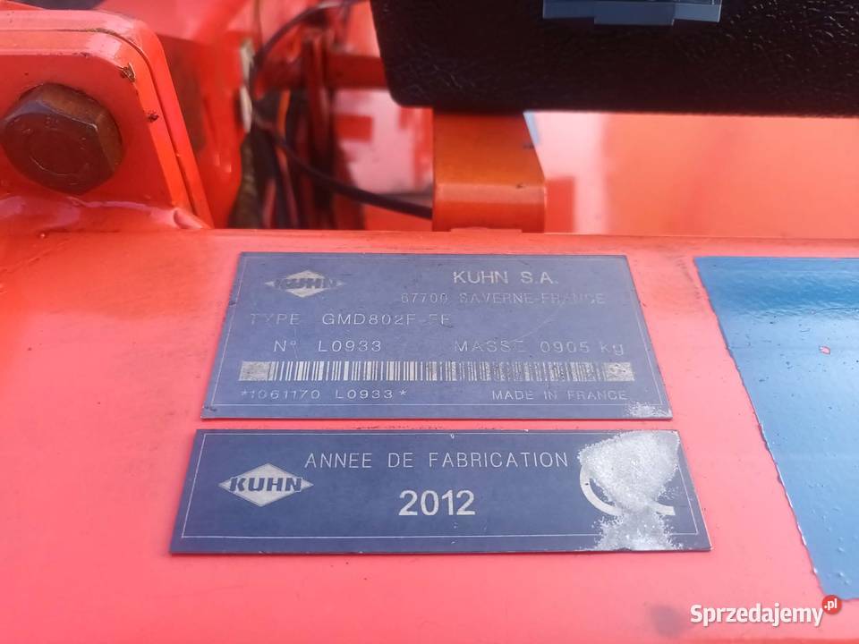 Kosiarka dyskowa KUHN przednia czołowa Kobylin