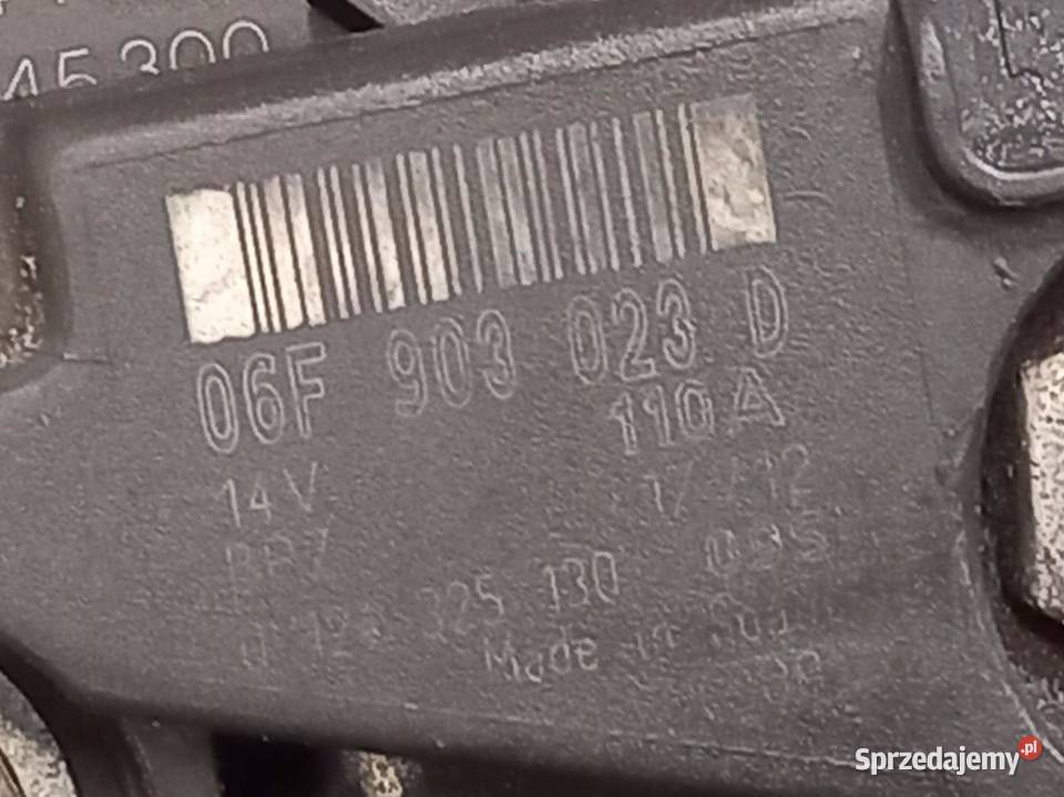 FABIA 16 TDI CAY CAYB 12r 90 alternator Części samochodowe