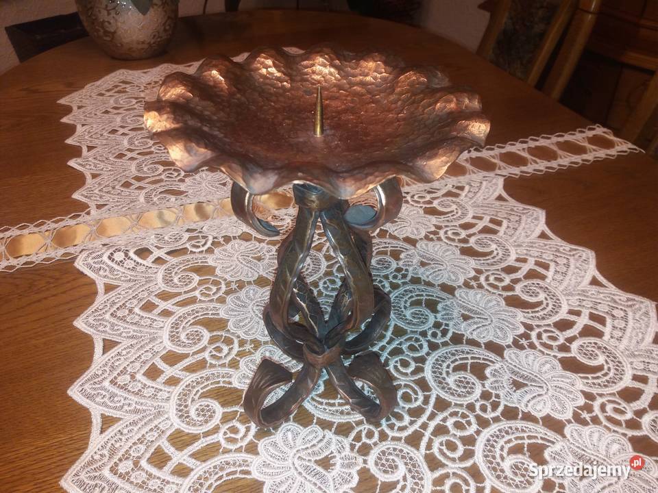 świecznik miedź Gliwice