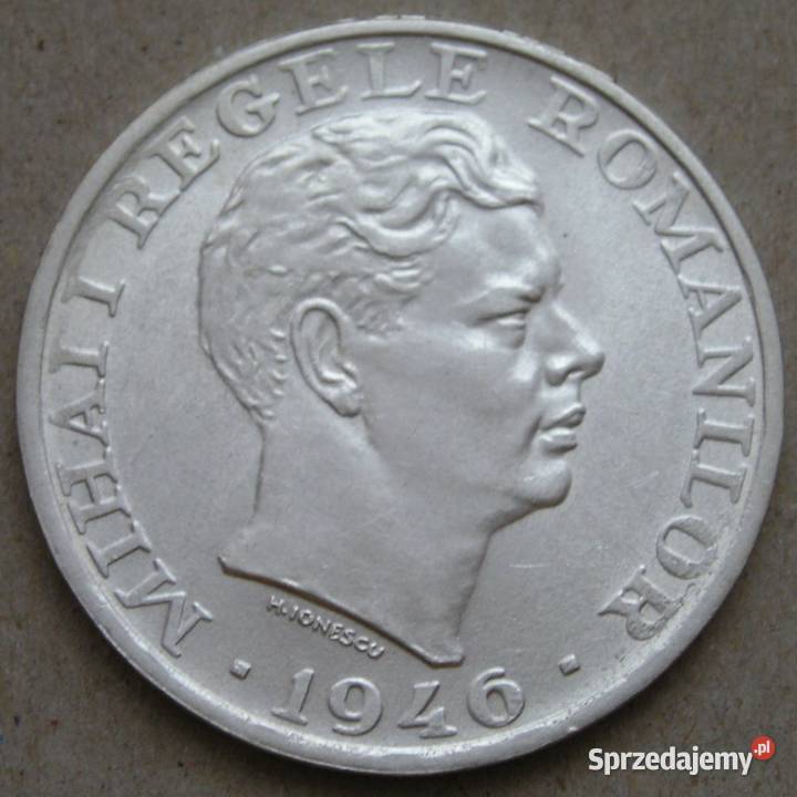 Rumunia 25000 lei 1946 Michał srebro Łódź