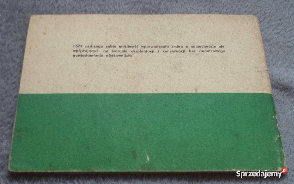 Polski Fiat 126p instrukcja obsługi samochodu Piekary Śląskie