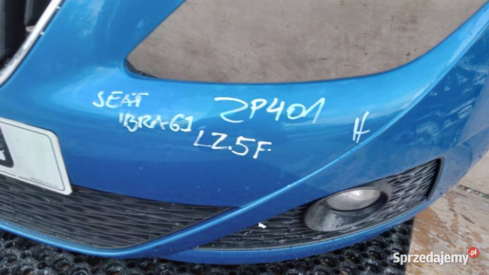SEAT IBIZA 6J ZDERZAK PRZÓD LZ5F HALOGEN osobowe Zbierkowo