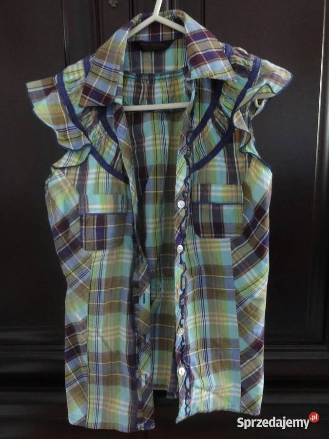 38 M 10 Koszula kolorowa ze ściągaczem w kratkę Lublin