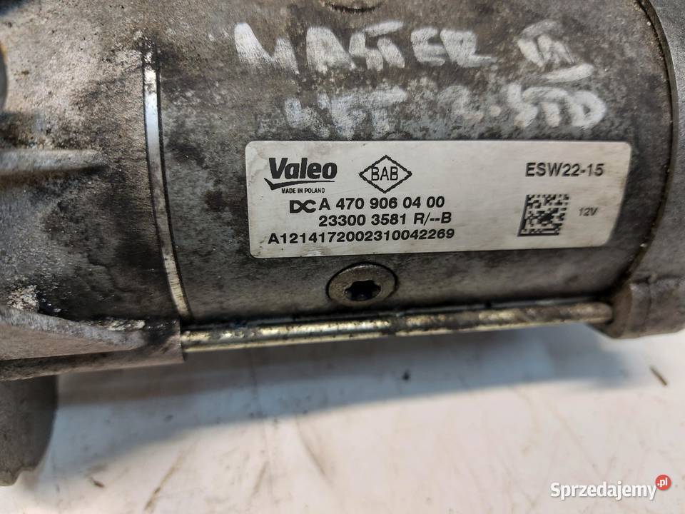 Renault Master III LIFT 2023 rozrusznik sprawny