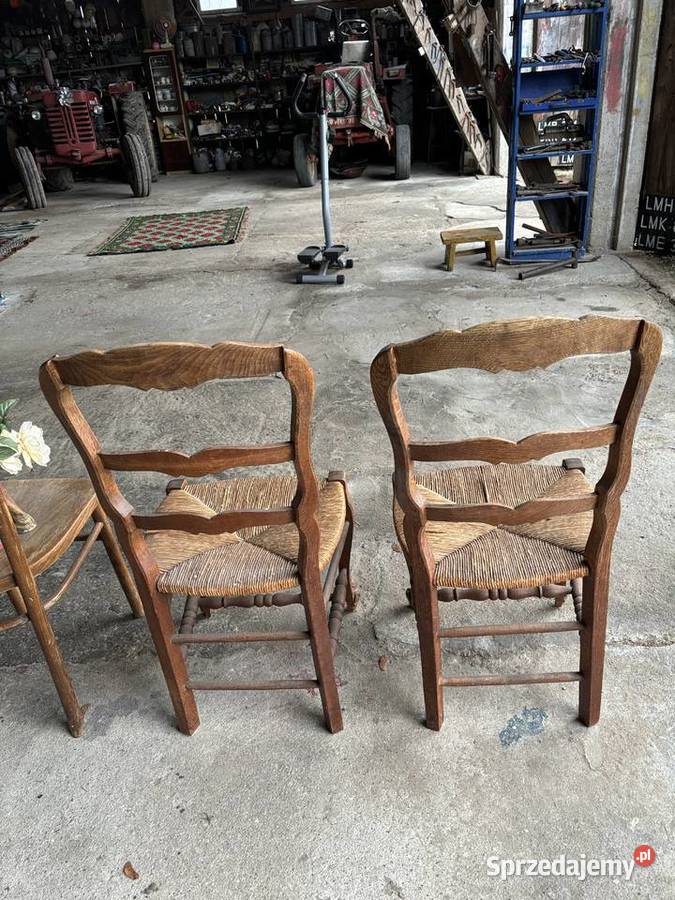 stare krzesła PRL gięte i inne vintage meble Kosianka-Trojanówka