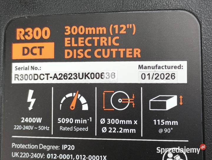 Evolution 300mm 2400w Piła Do Betonu kostki R300 kujawsko-pomorskie