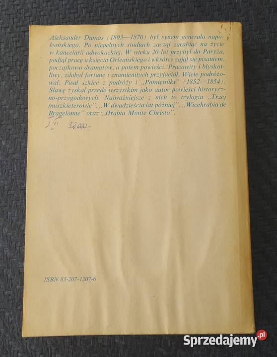W 20 LAT PÓŹNIEJ Aleksander Dumas część 2 podlaskie Hajnówka sprzedam
