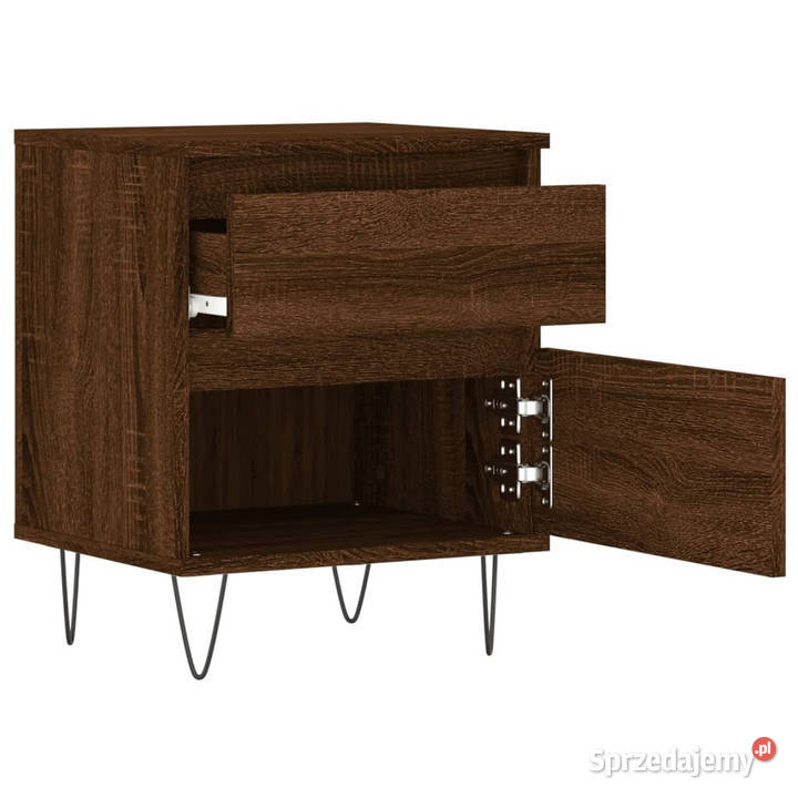 Szafki nocne 2 brązowy dąb 40x35x50 WM830683 Warszawa