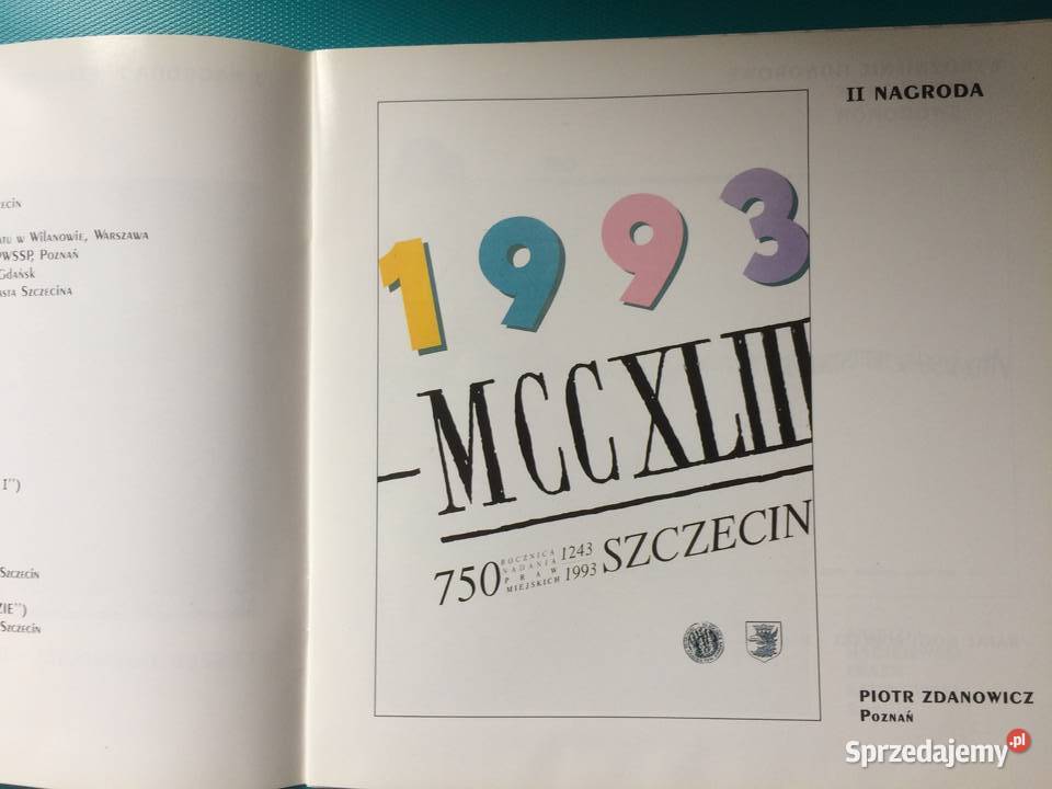 3446 750 Rocznica Nadania Praw Miejskich Antykwariat Szczecin